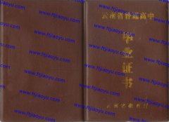 丽江市高中毕业证样本
