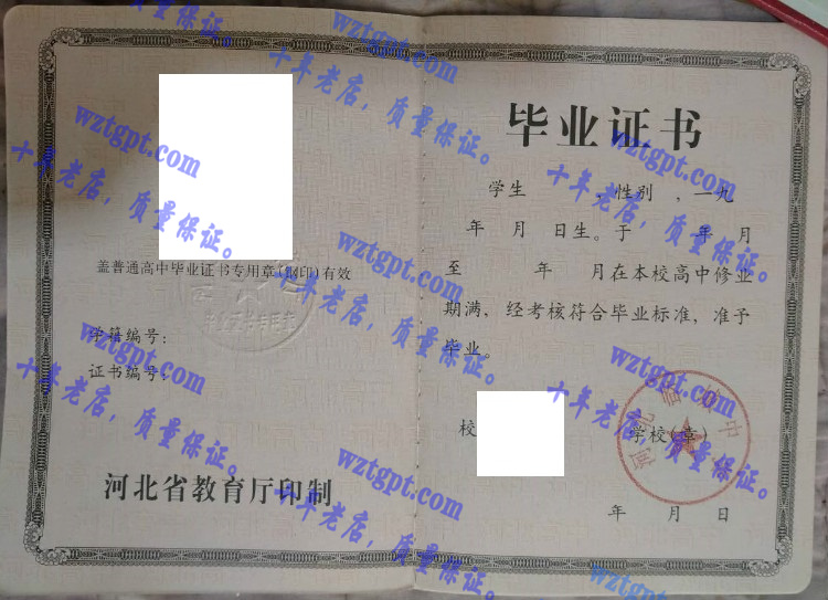 河北临城中学<a href='http://wztgpt.com/' target='_blank'><u>毕业证样本</u></a>