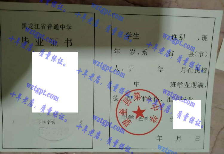 望奎县第一中学<a href='http://wztgpt.com/' target='_blank'><u>毕业证样本</u></a>
